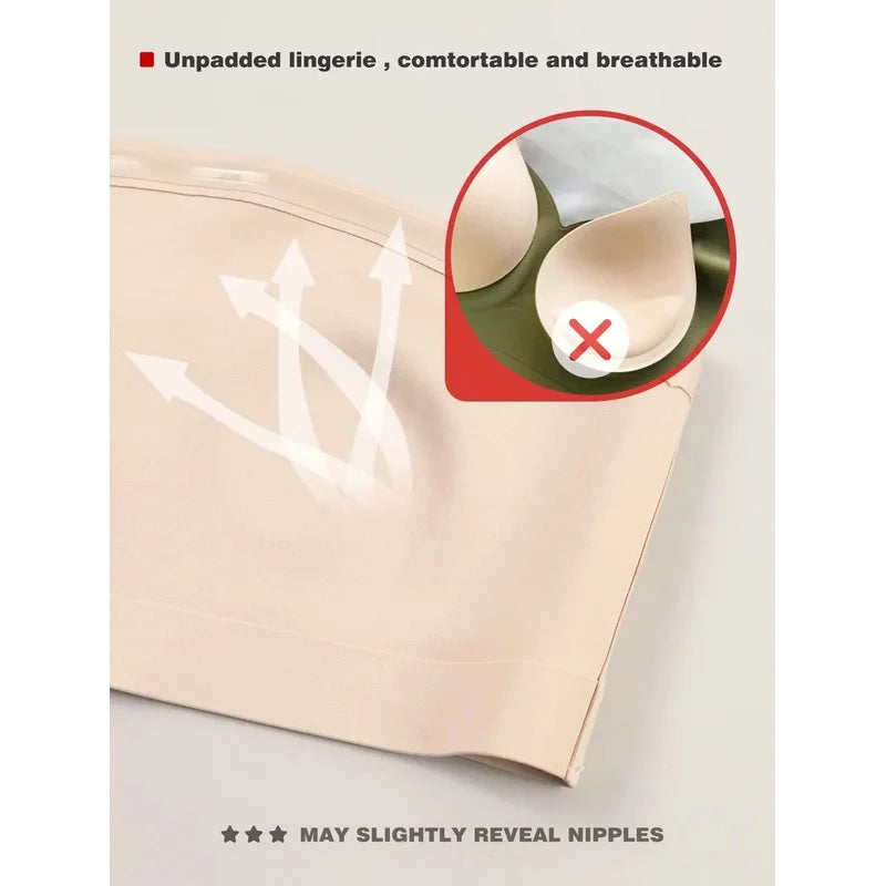 DivineCurve™ Seamless Front Button Strapless Bra